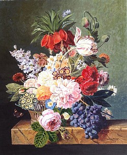 VAN DAEL FLOWERS-Acrylic  - by Lester Perry