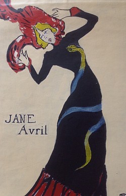 JANE AVRIL-TOULOUSE LAUTREC-Gouache  - by Lester Perry