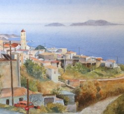 SOUTH COAST CRETE-Gouache