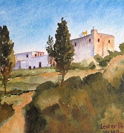 MONASTRY CRETE - Watercolour