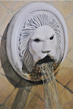 SPILI LION- Gouache