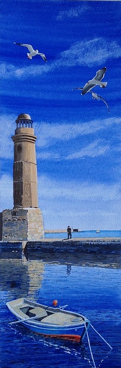 RETHYMNON VENETIAN HARBOUR - Acrylic