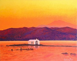 CHAPEL AT GEORGIOPOLI CRETE- Acrylic