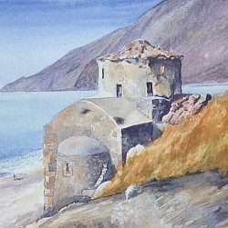 MONASTERY CRETE- Watercolours