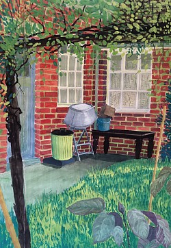 GRANDMOTHERS BACKYARD - Watercolours