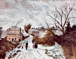 LOWER NORWOOD-PISSARO- Pastel  - by Lester Perry