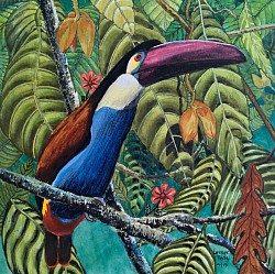 TOUCAN - Acrylics on paper