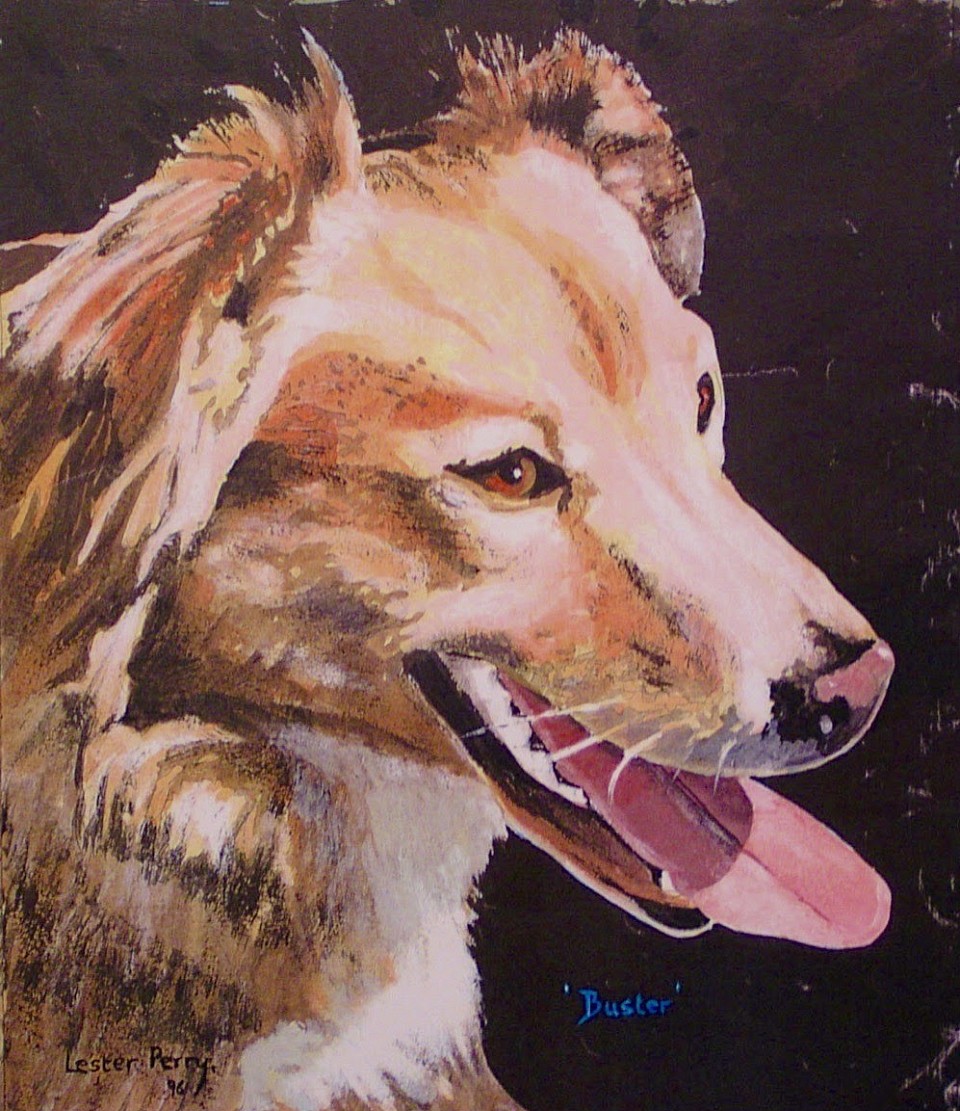 BUSTER - Acrylics on paper