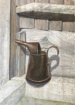 OIL CAN ON SUNNY DAY - Pastel sketch