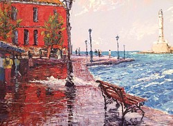 STORMY DAY CHANIA - Oil