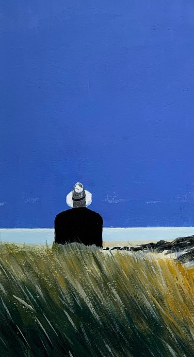 CONTEMPLATION - Acrylic on paper.