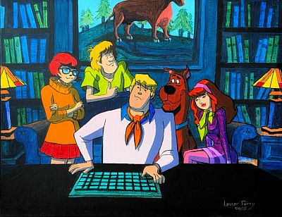 SCOOBYDOO & CO. - Acrylic on canvas - For my friend Claus.